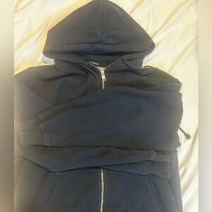 navy blue zip up